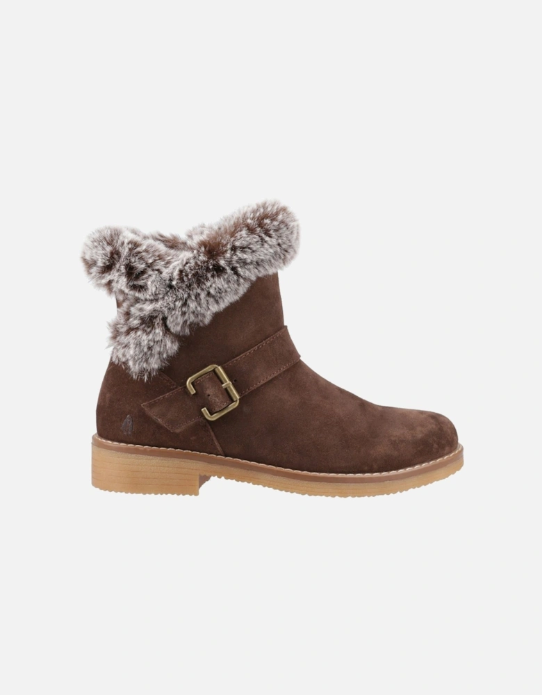 Hannah Suede Women's Chocolate Winter Ankle Boots