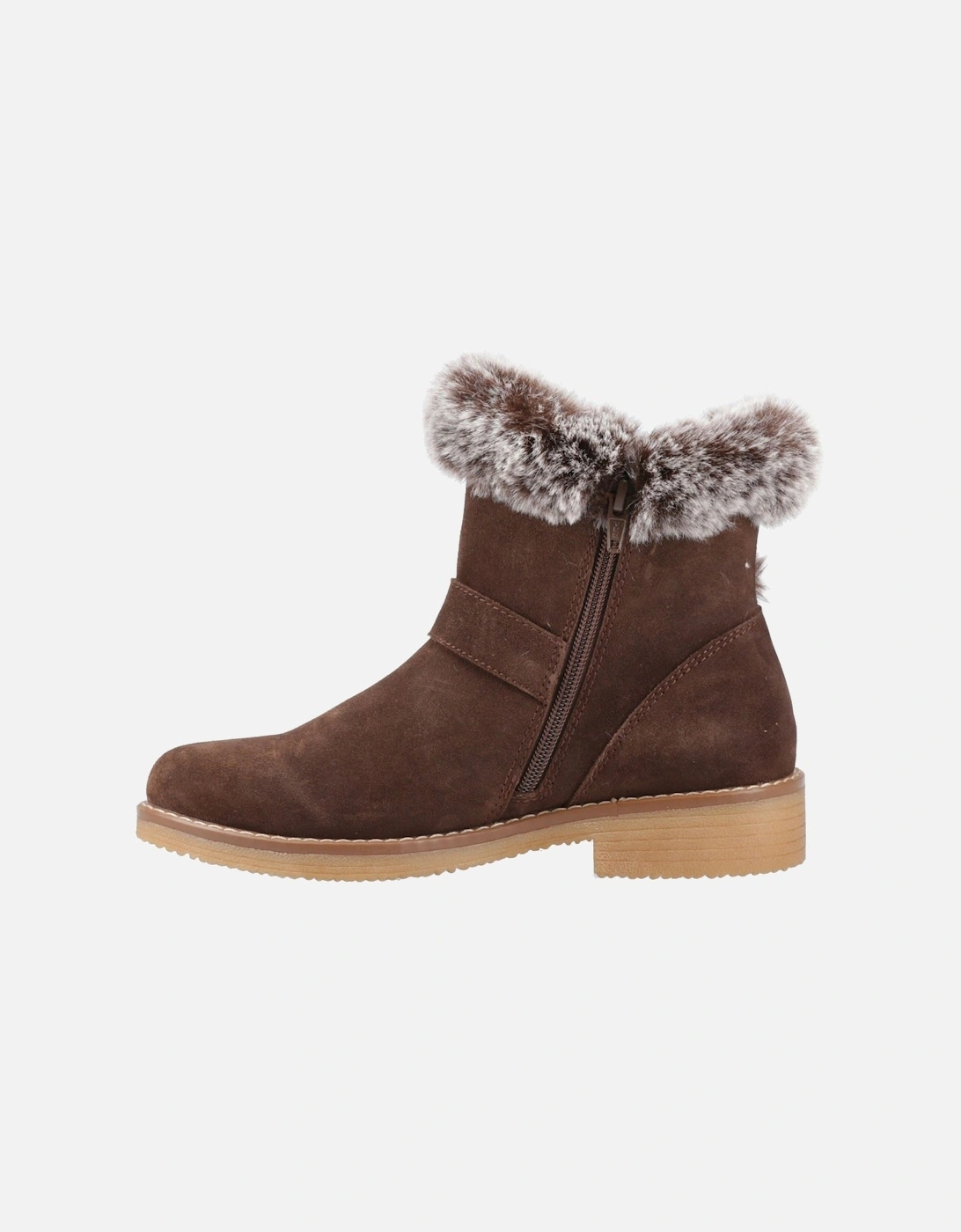 Hannah Suede Women's Chocolate Winter Ankle Boots