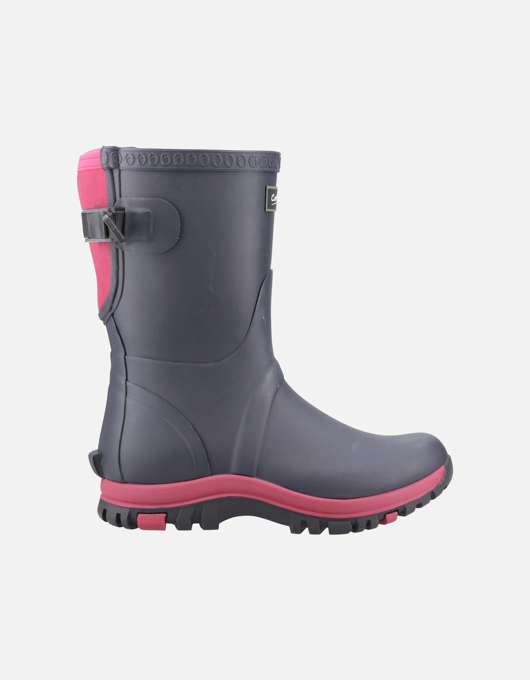 Realm Rubber Women's Navy/Pink Wellington Boots