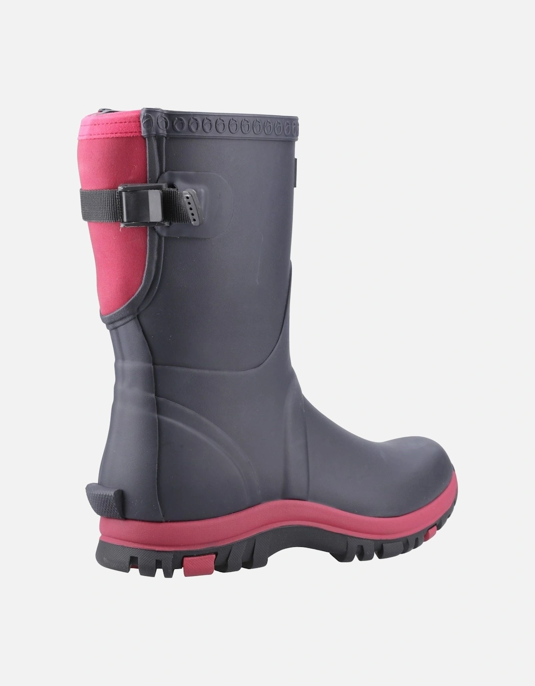 Realm Rubber Women's Navy/Pink Wellington Boots