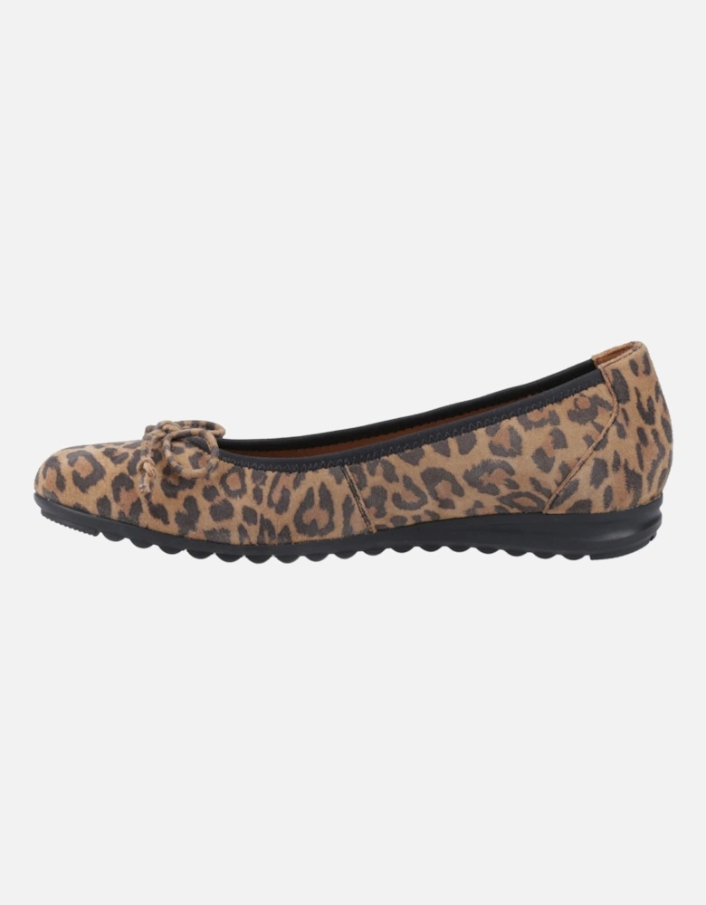 Lucille Leather Women's Leopard Flats