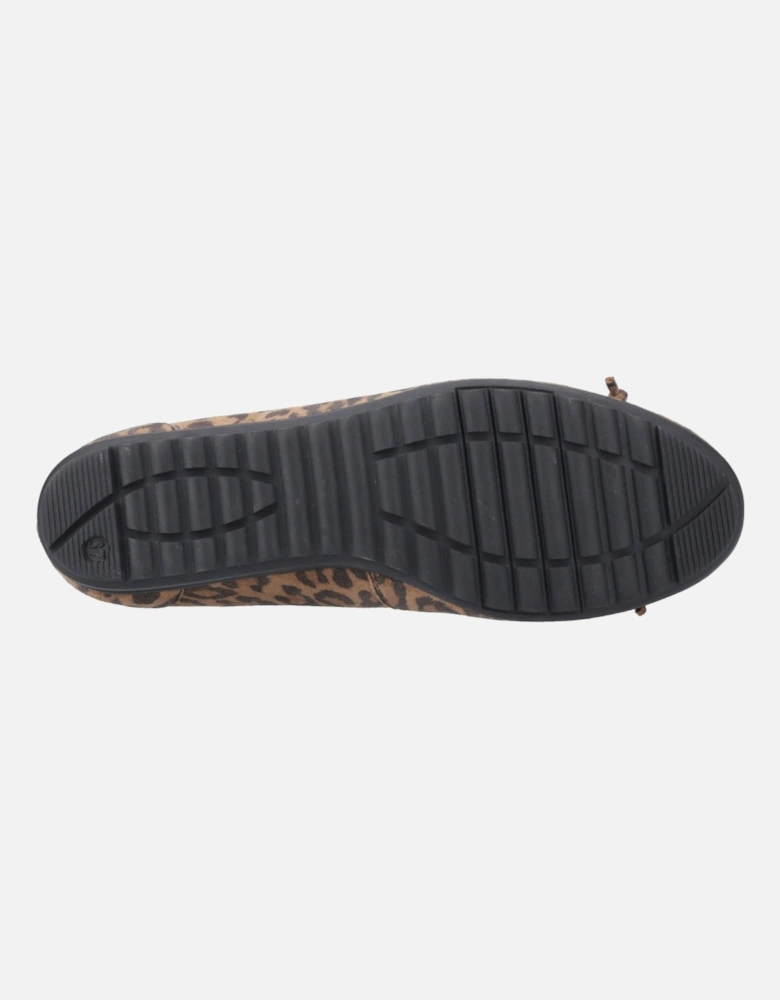 Lucille Leather Women's Leopard Flats