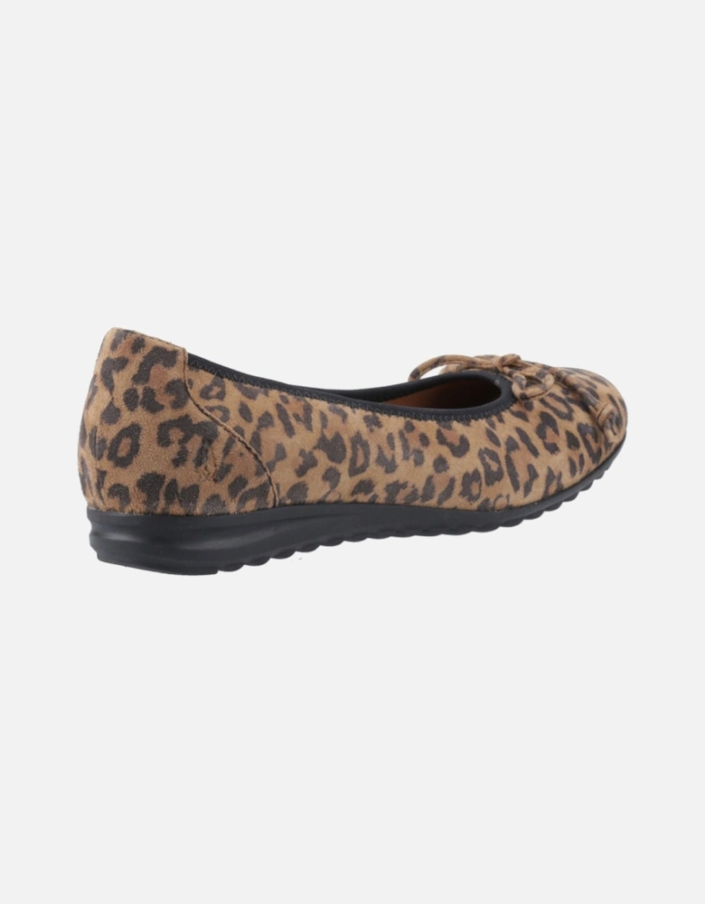 Lucille Leather Women's Leopard Flats