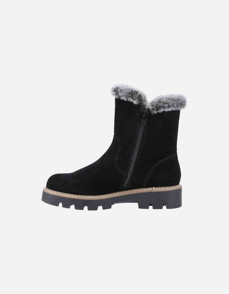 Ambre Suede Women's Black Winter Mid Calf Boots
