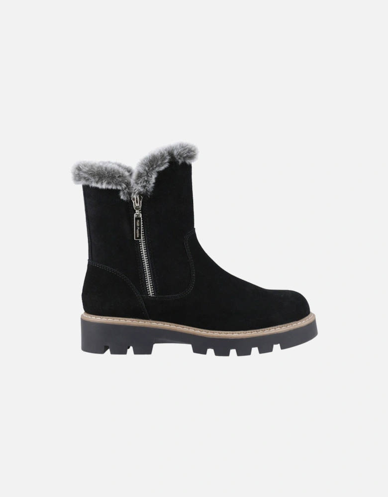 Ambre Suede Women's Black Winter Mid Calf Boots