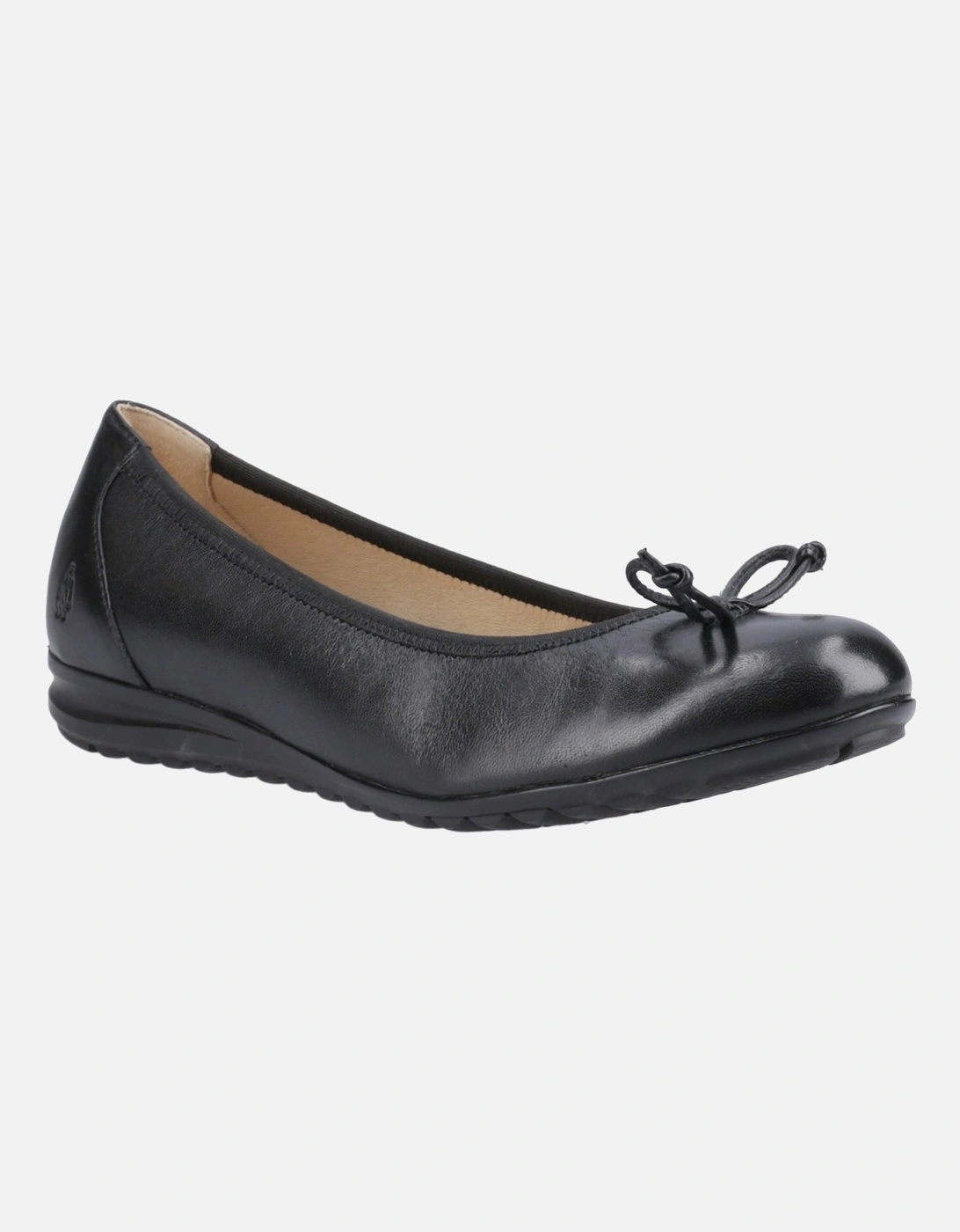 Hush Puppies Women's Black Lucille Leather Flats - Size 5
