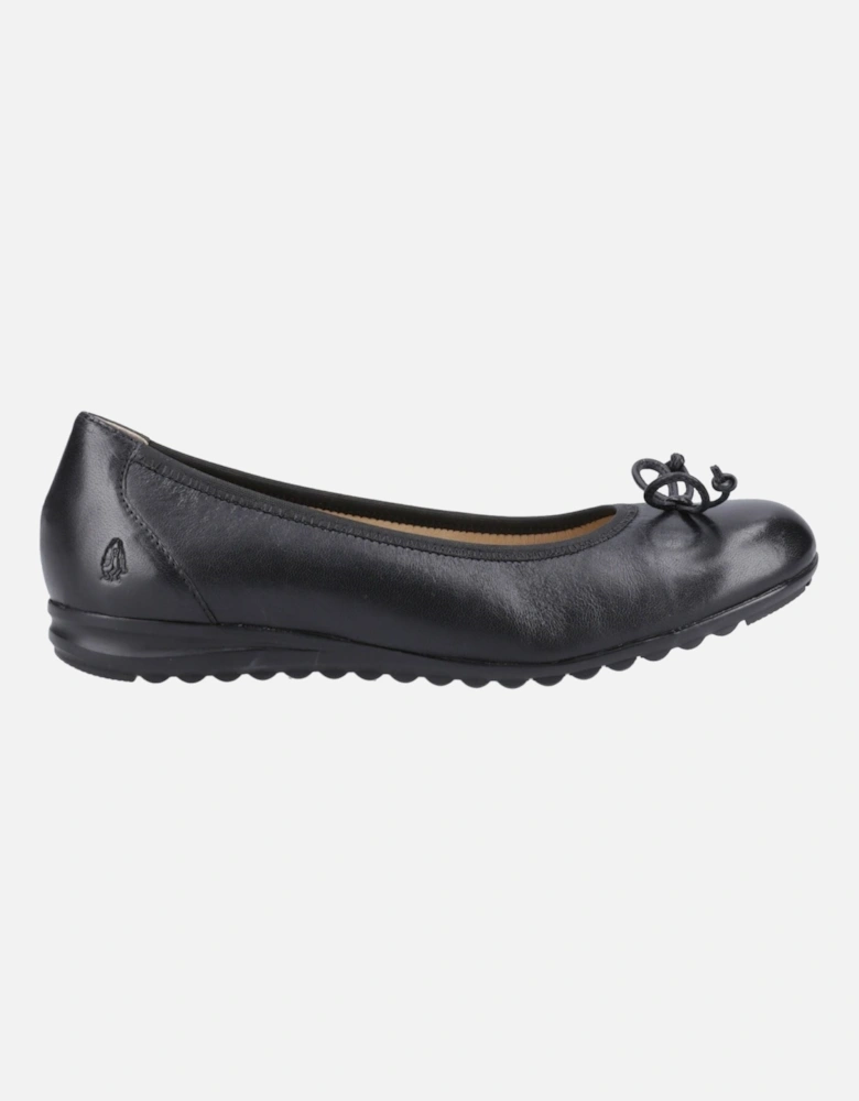 Lucille Leather Women's Black Flats