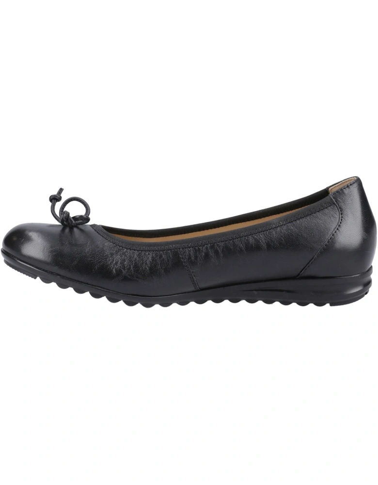 Lucille Leather Women's Black Flats