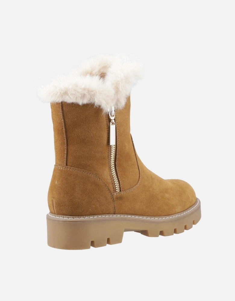 Ambre Suede Women's Tan Winter Mid Calf Boots