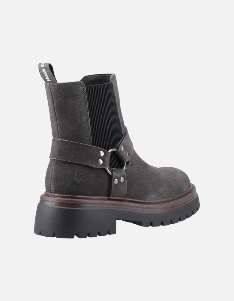 Raye Suede Women's Charcoal Flat Chelsea Boots