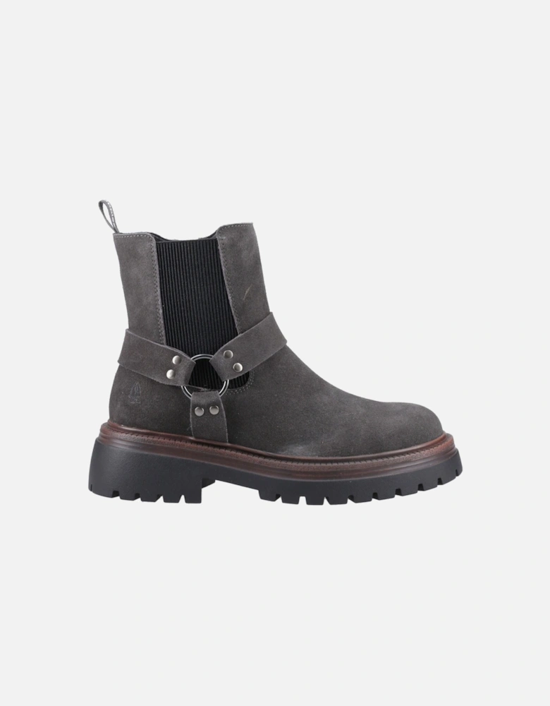 Raye Suede Women's Charcoal Flat Chelsea Boots