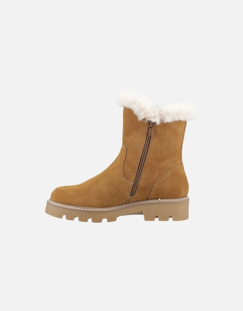 Ambre Suede Women's Tan Winter Mid Calf Boots