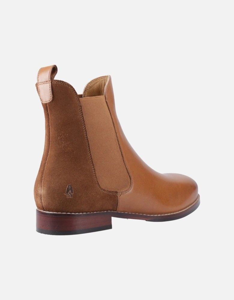 Colette Leather Women's Tan Flat Chelsea Boots