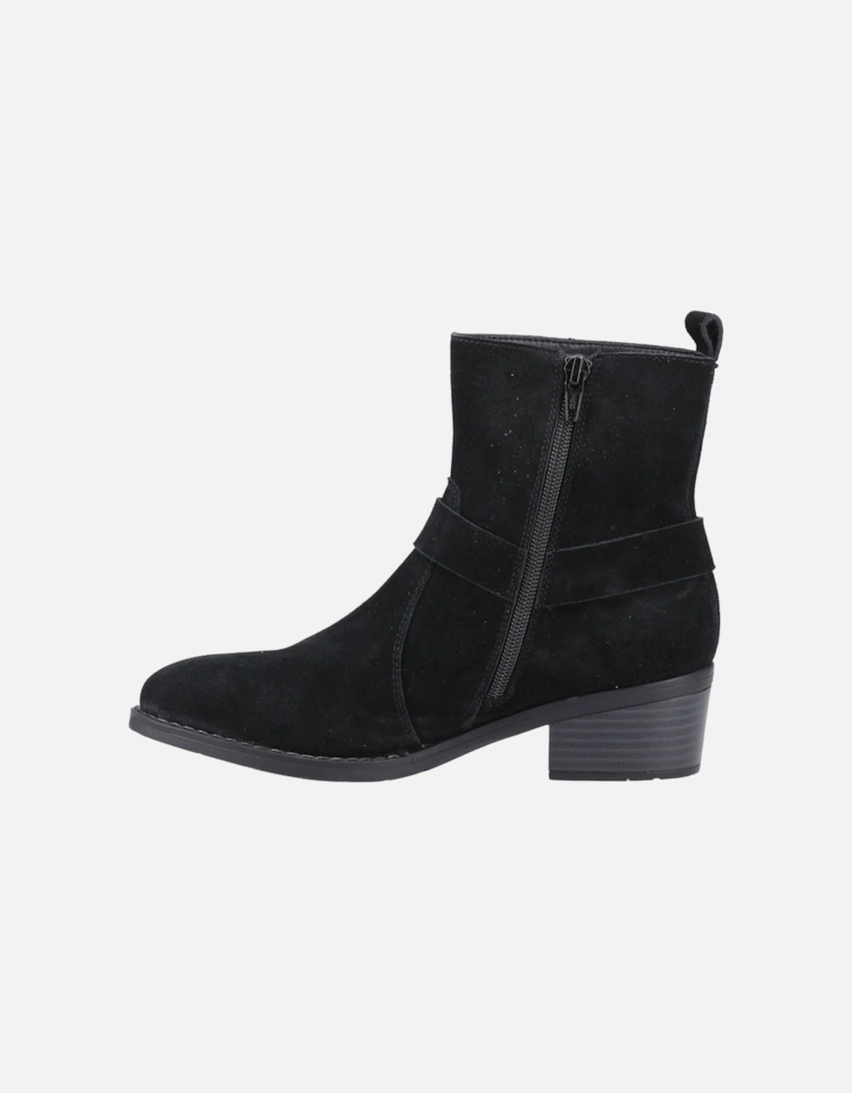 Iria Suede Women's Black Heeled Ankle Boots