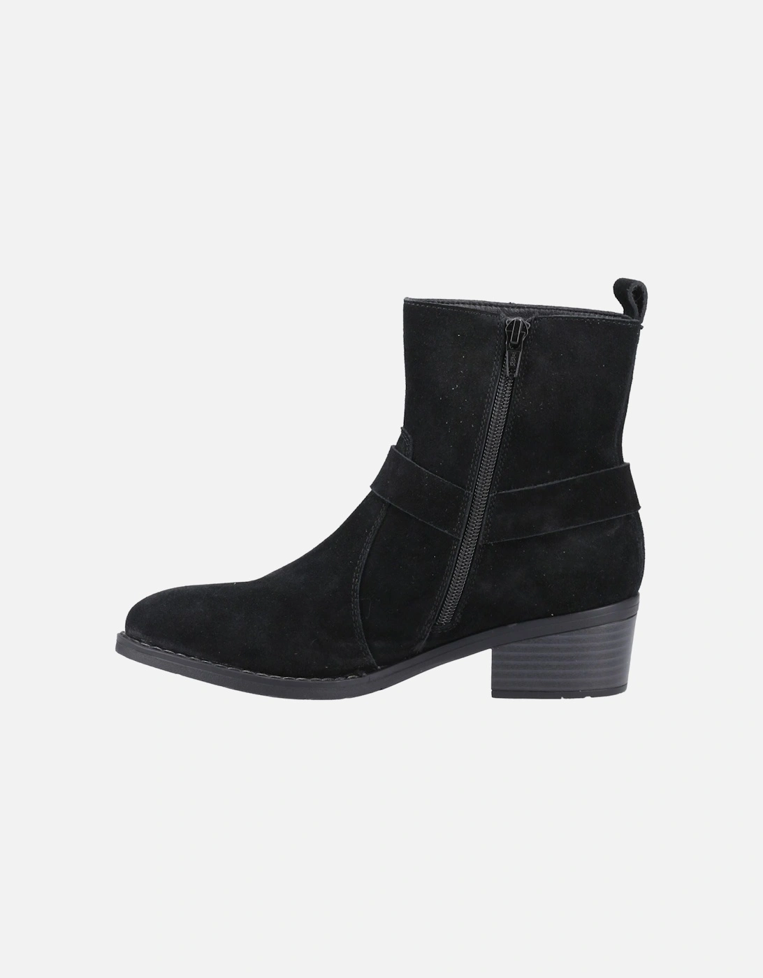 Iria Suede Women's Black Heeled Ankle Boots