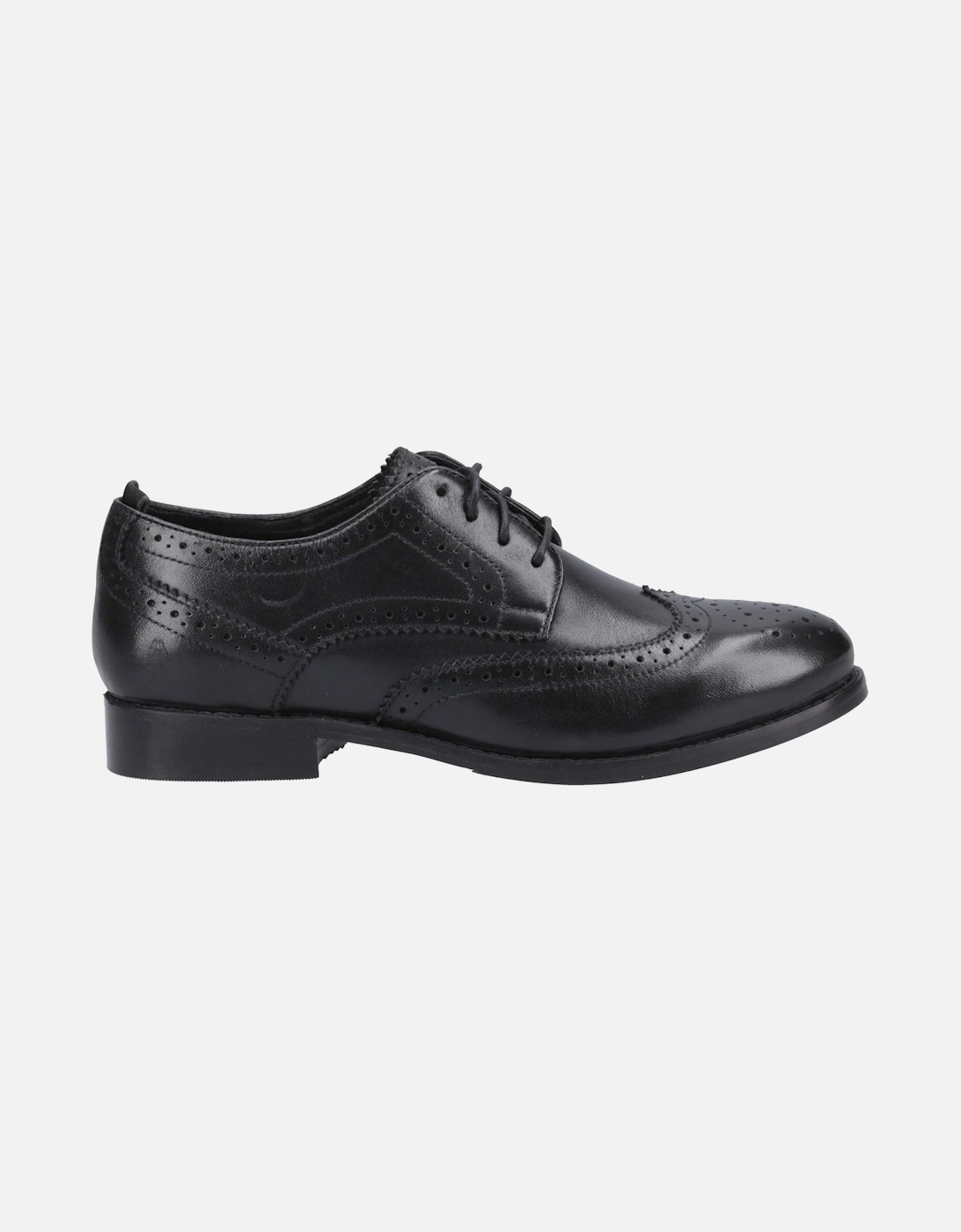 Natalia Leather Women's Black/Black Brogues Shoes