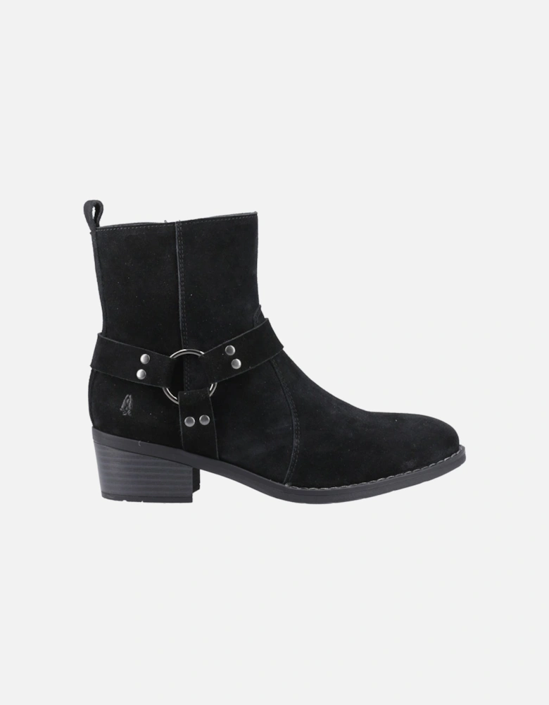 Iria Suede Women's Black Heeled Ankle Boots