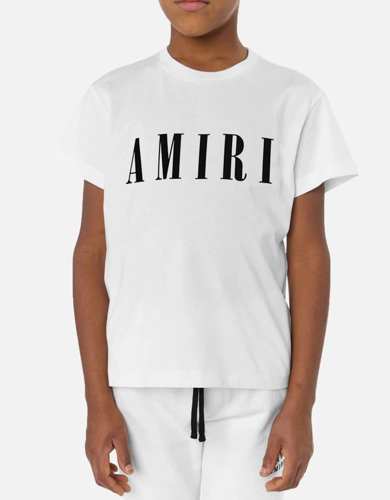 KIDS CORE LOGO TEE WHITE / BLACK