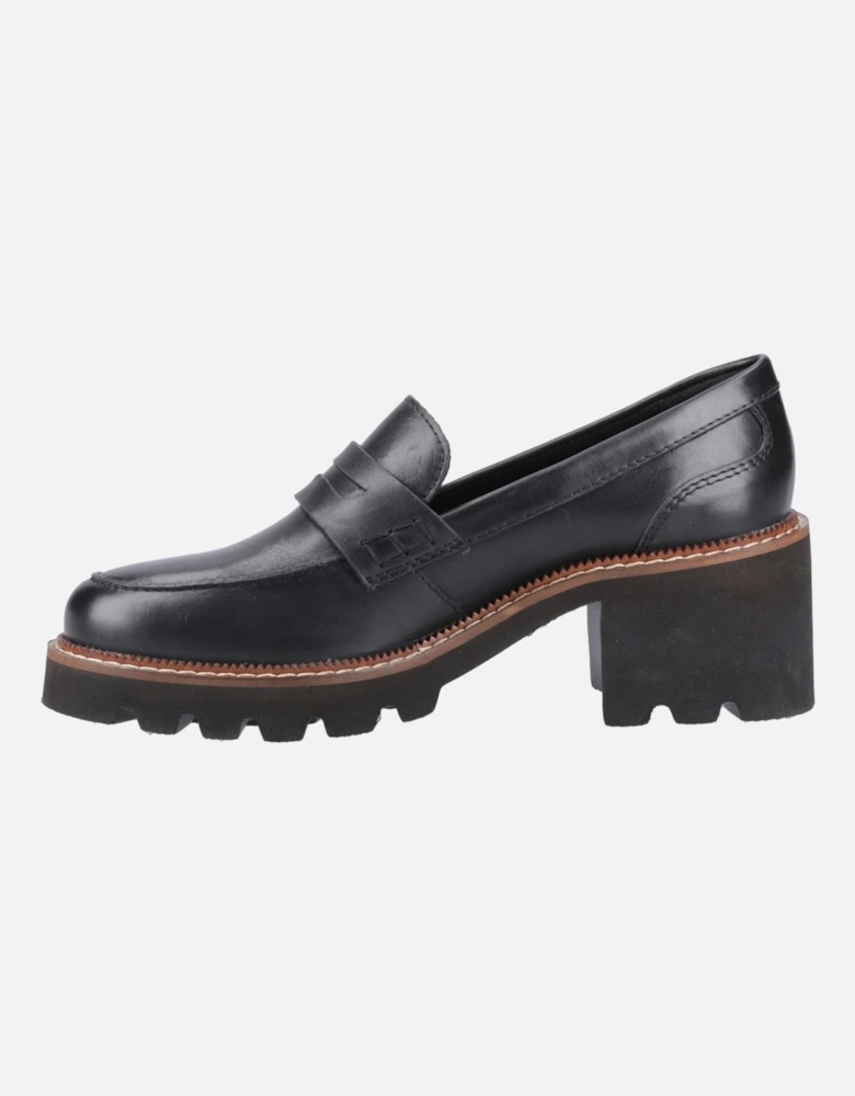 Giavanna Leather Women's Black Loafers