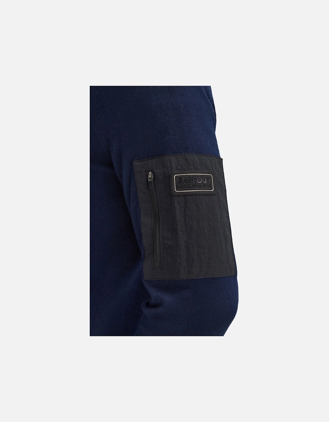 BLADES CREW NECK JUMPER NAVY