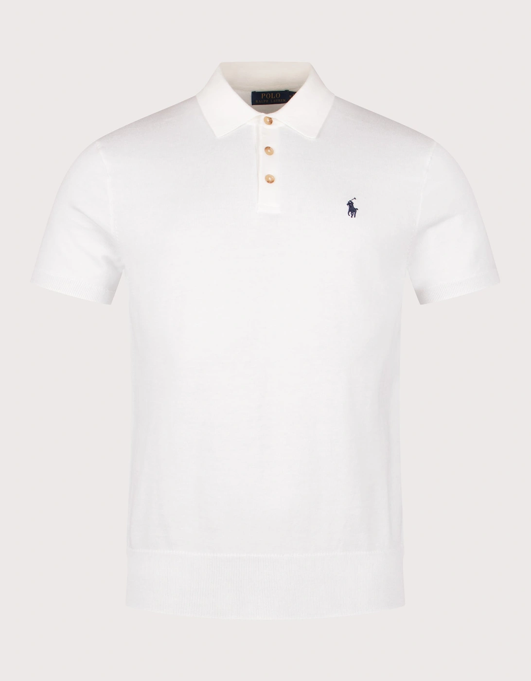 Cotton Knitted Polo Shirt, 4 of 3