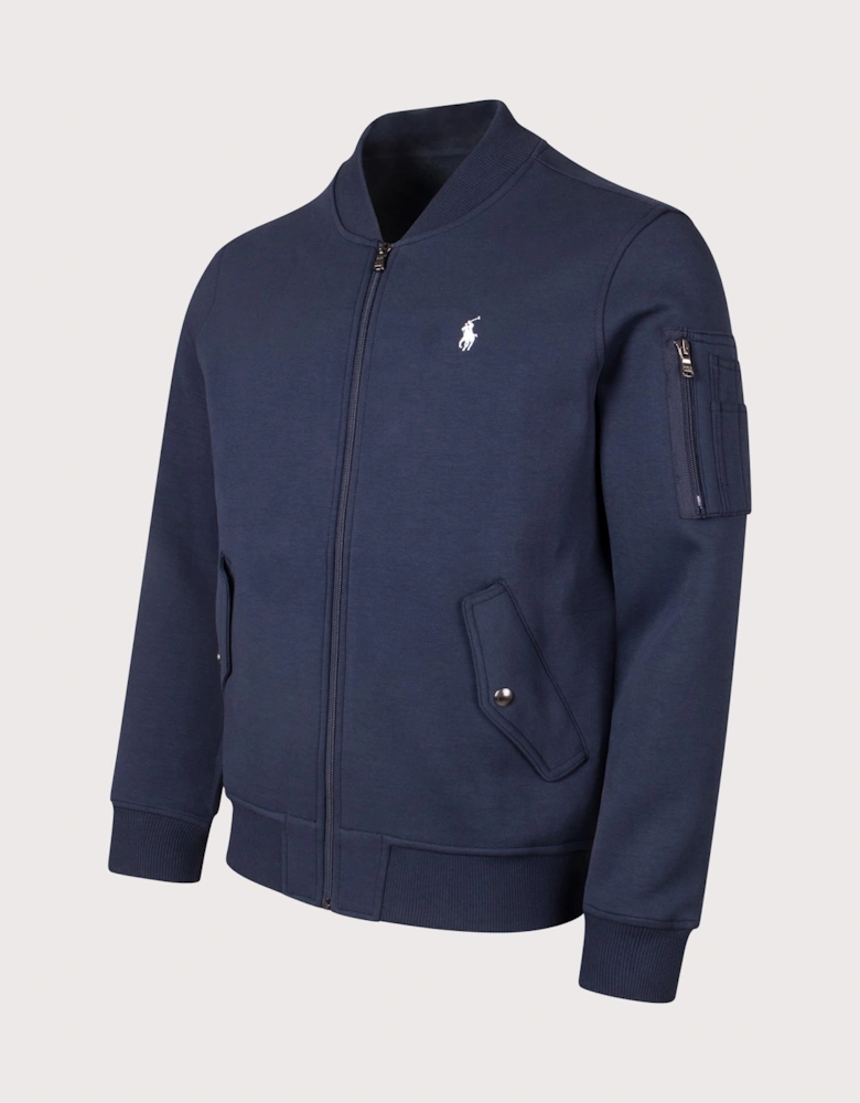 Double Knit Bomber Jacket