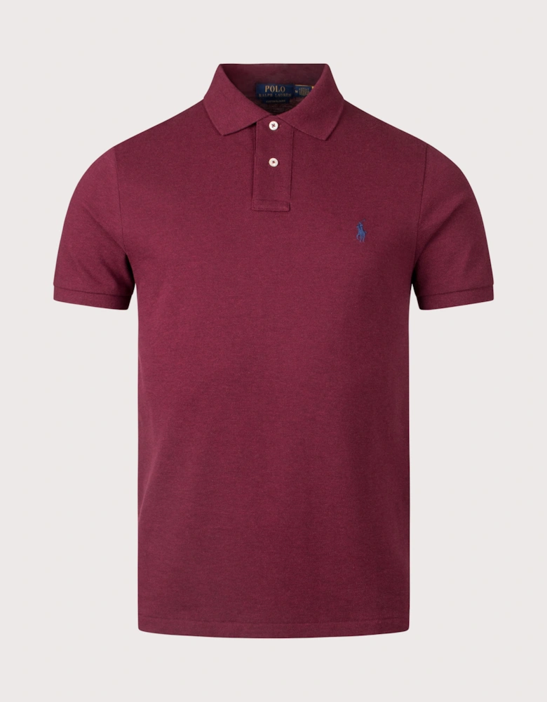 Custom Slim Fit Mesh Polo Shirt