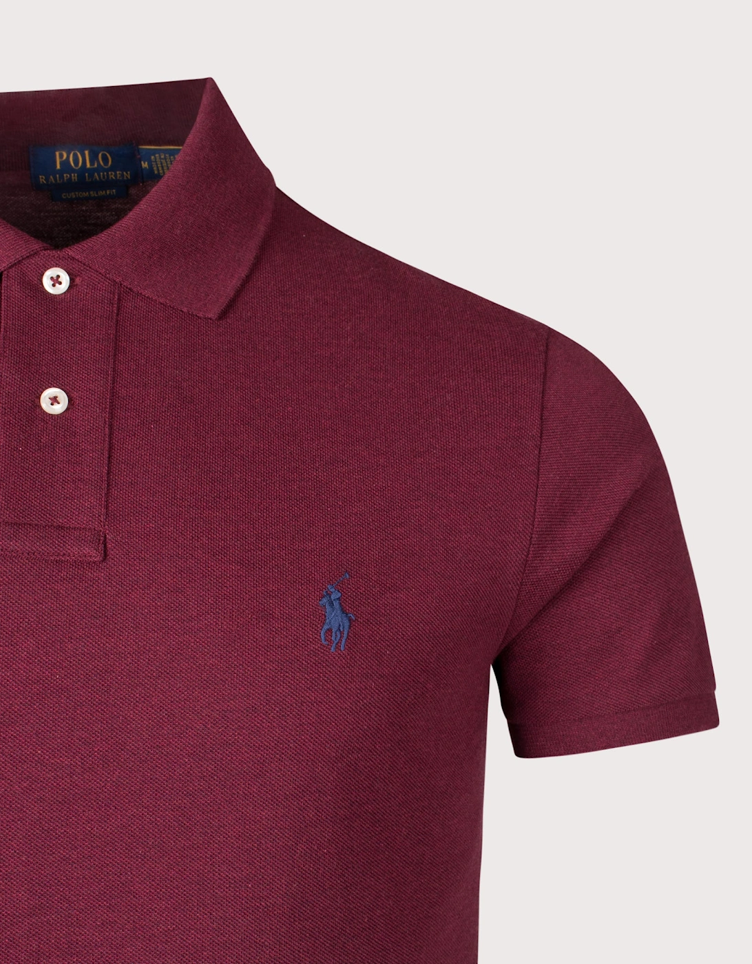 Custom Slim Fit Mesh Polo Shirt