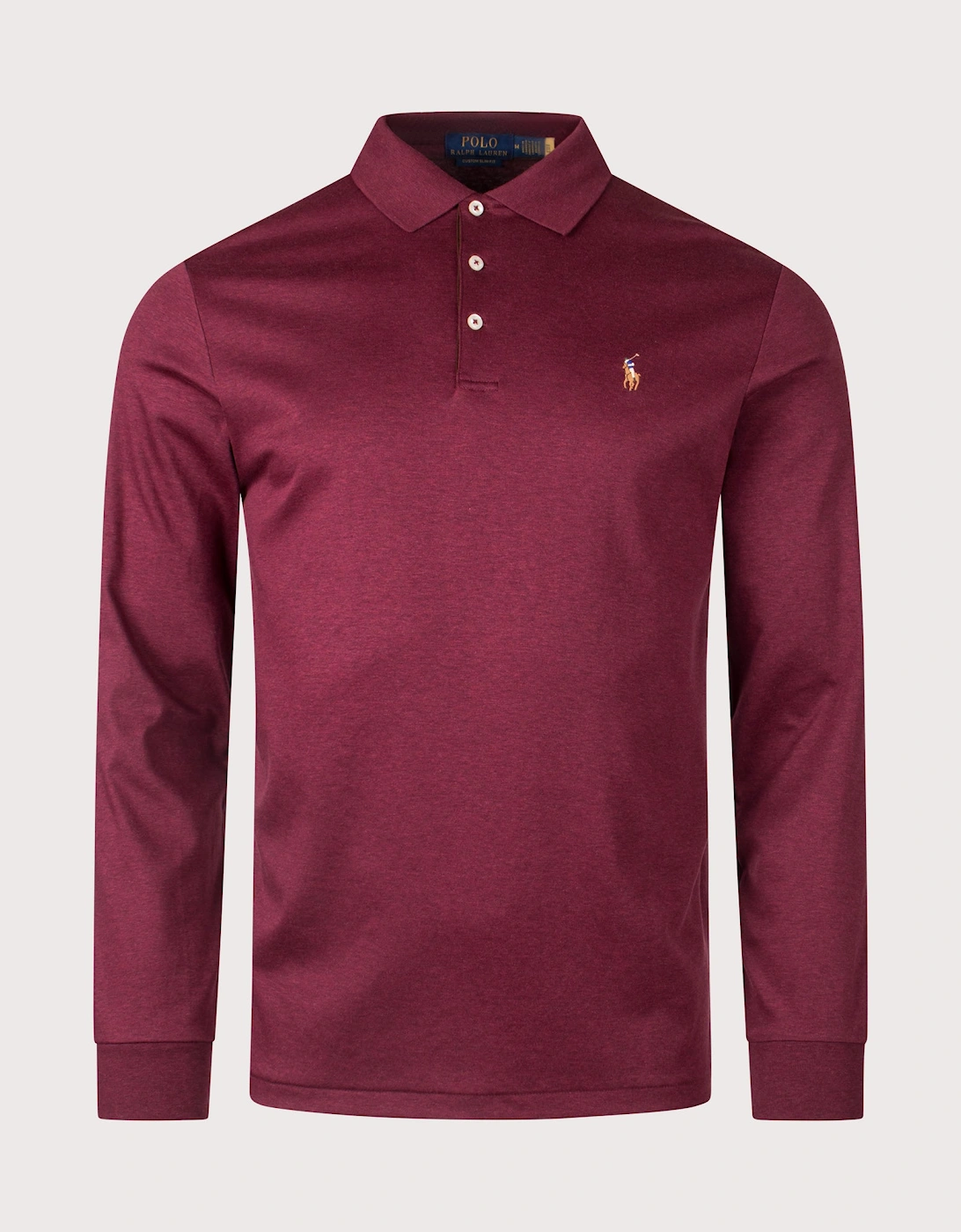 Custom Slim Fit Long Sleeve Soft Cotton Polo Shirt, 4 of 3