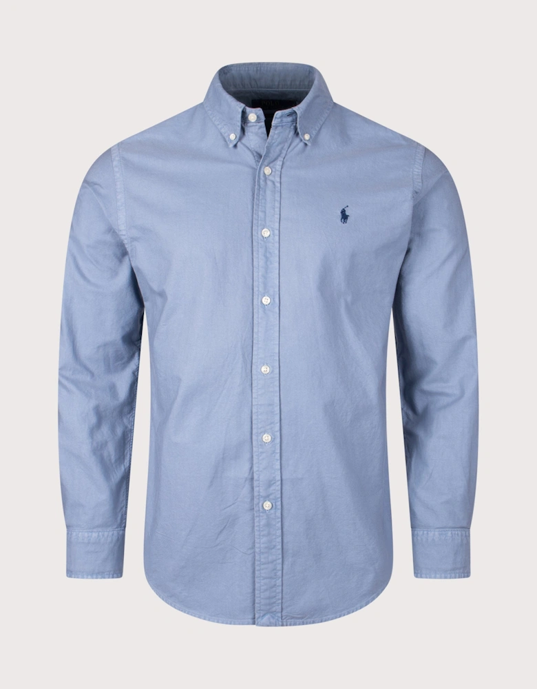 Custom Fit Garment-Dyed Oxford Shirt