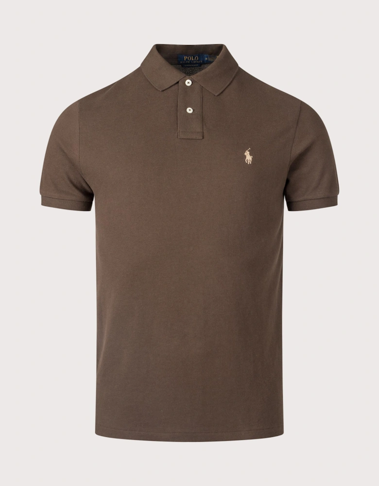 Custom Slim Fit Mesh Polo Shirt