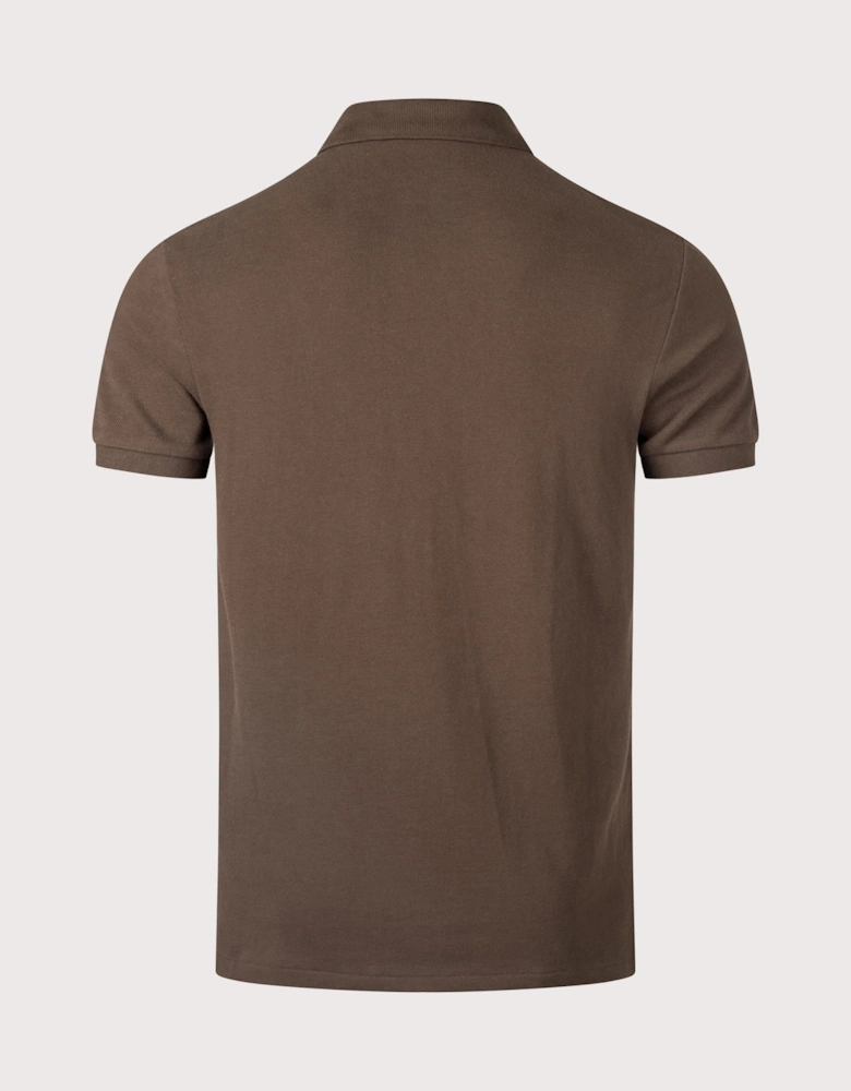 Custom Slim Fit Mesh Polo Shirt