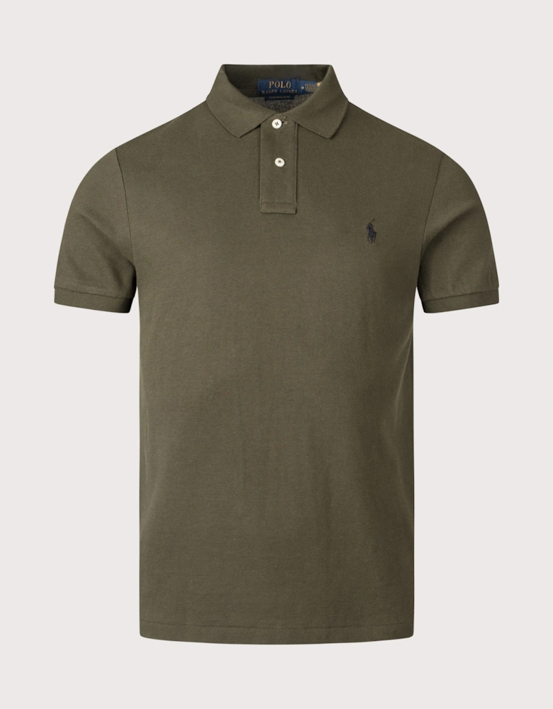 Custom Slim Fit Mesh Polo Shirt