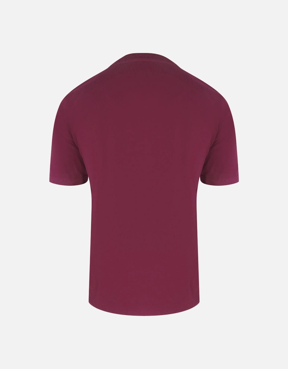 Active Piping Design Burgundy T-Shirt