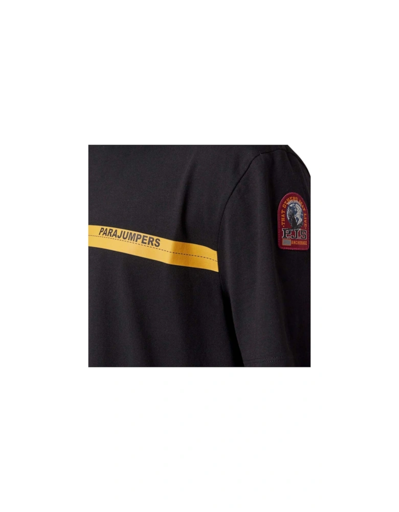 Tape Tee Black T-Shirt
