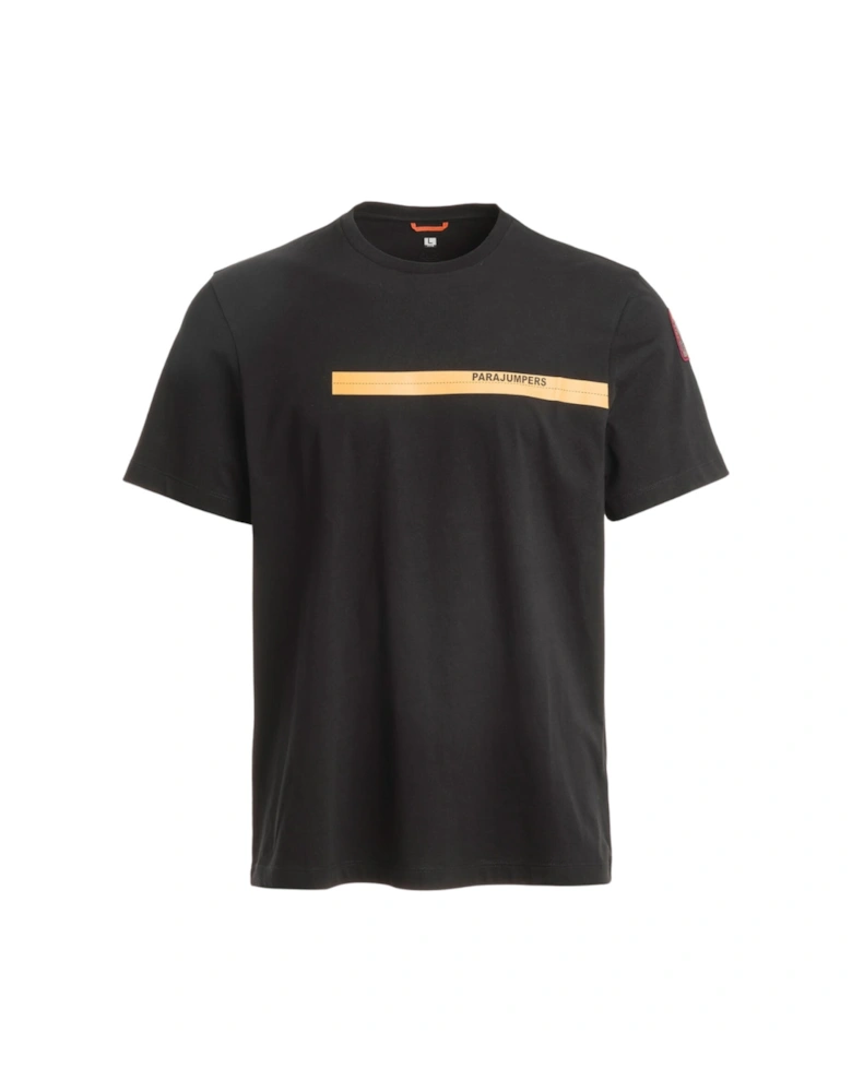 Tape Tee Black T-Shirt