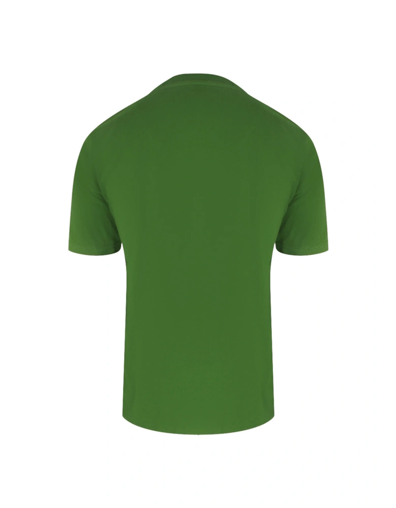 Active Piping Design Army Green T-Shirt