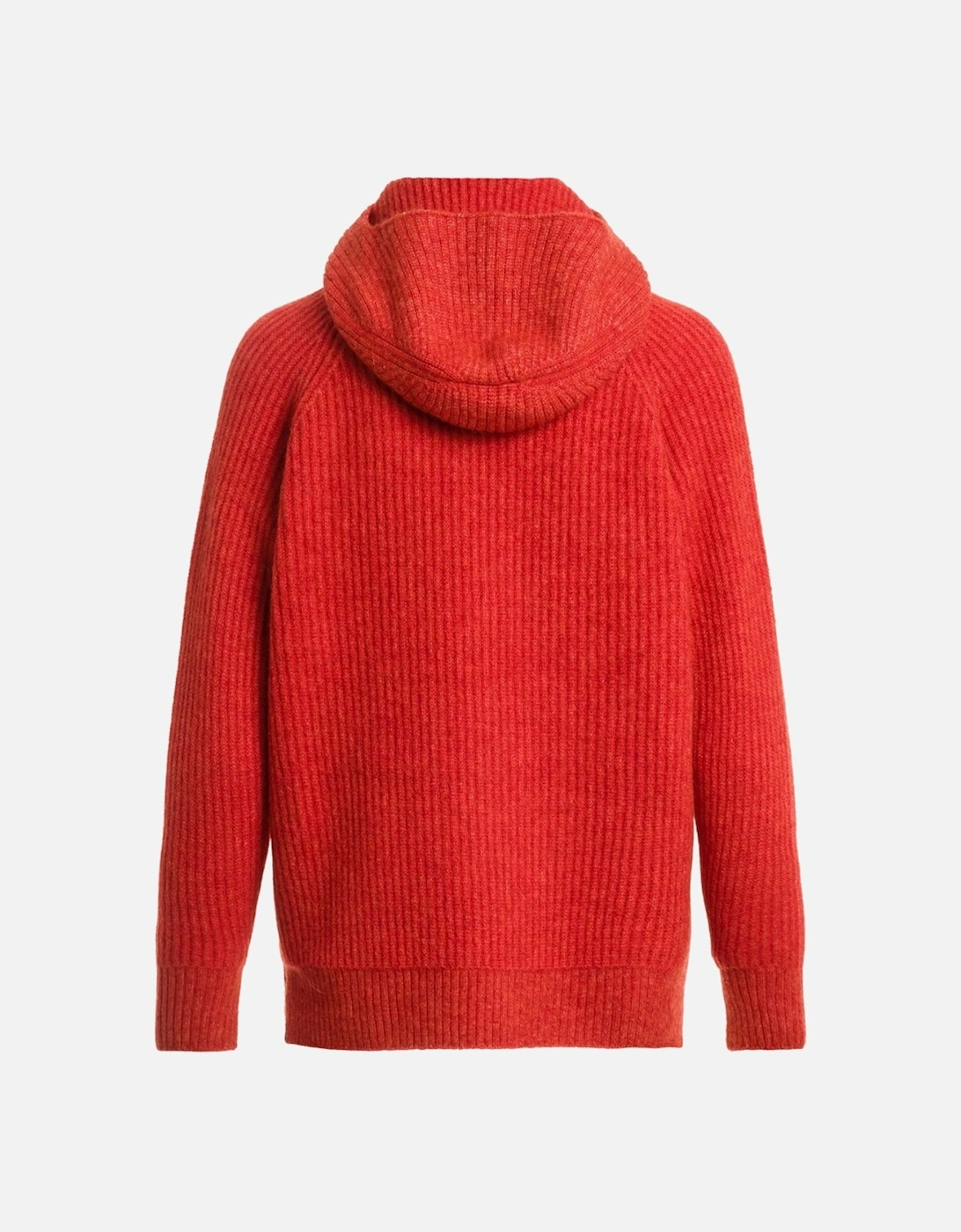 Tory Knitted Hoodie Comfort Fit Red Hoodie