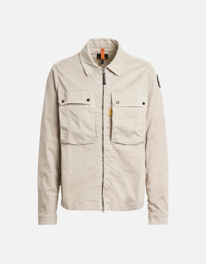 Tel Pelican Beige Overshirt Jacket