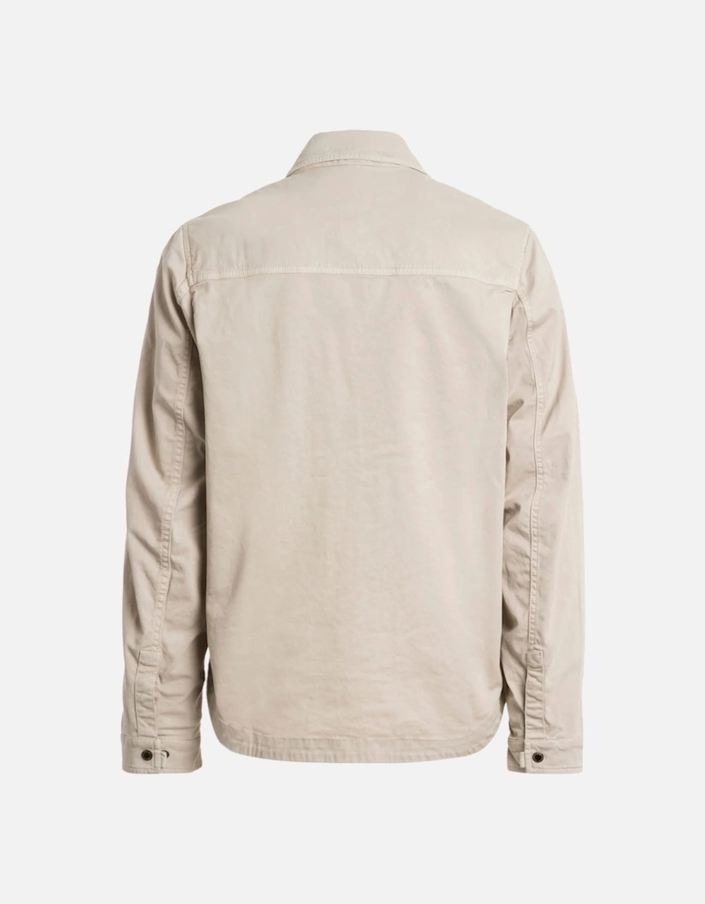 Tel Pelican Beige Overshirt Jacket