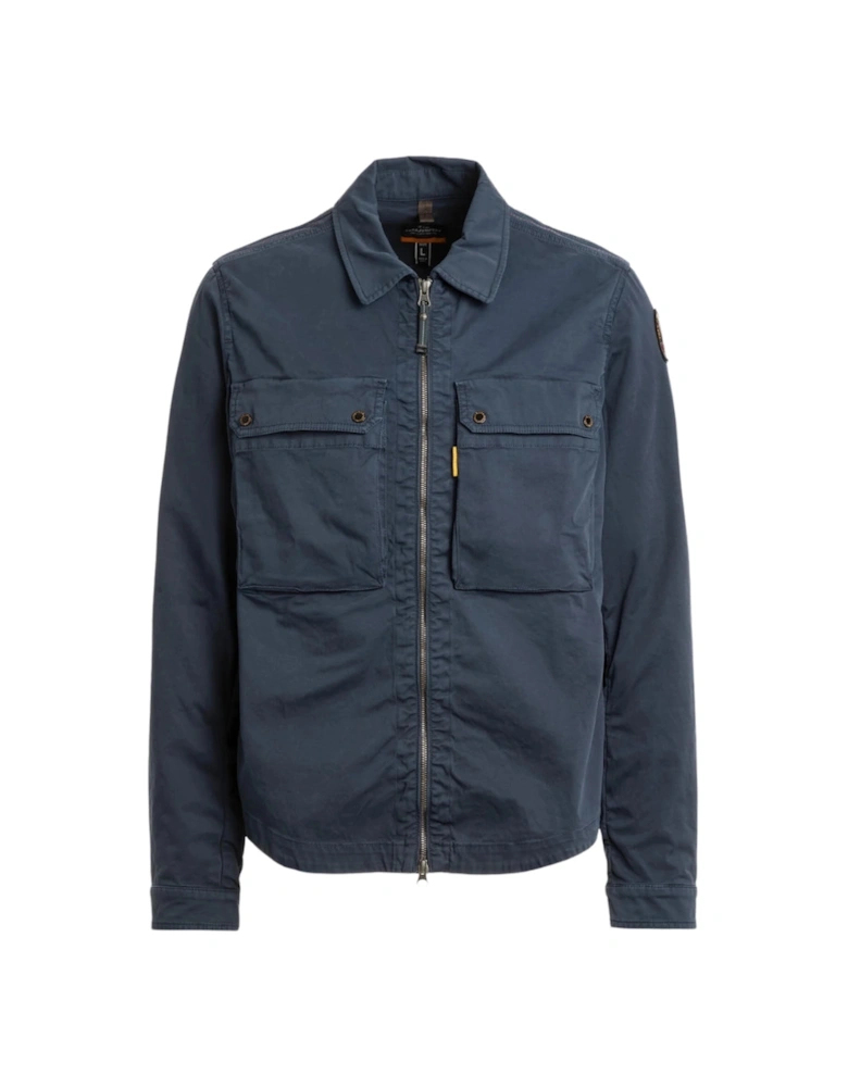 Tel Navy Blue Overshirt Jacket