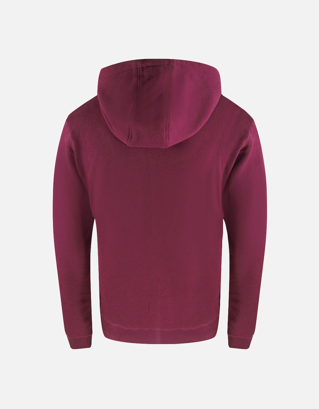 Active Small Logo Burgundy Hoodie