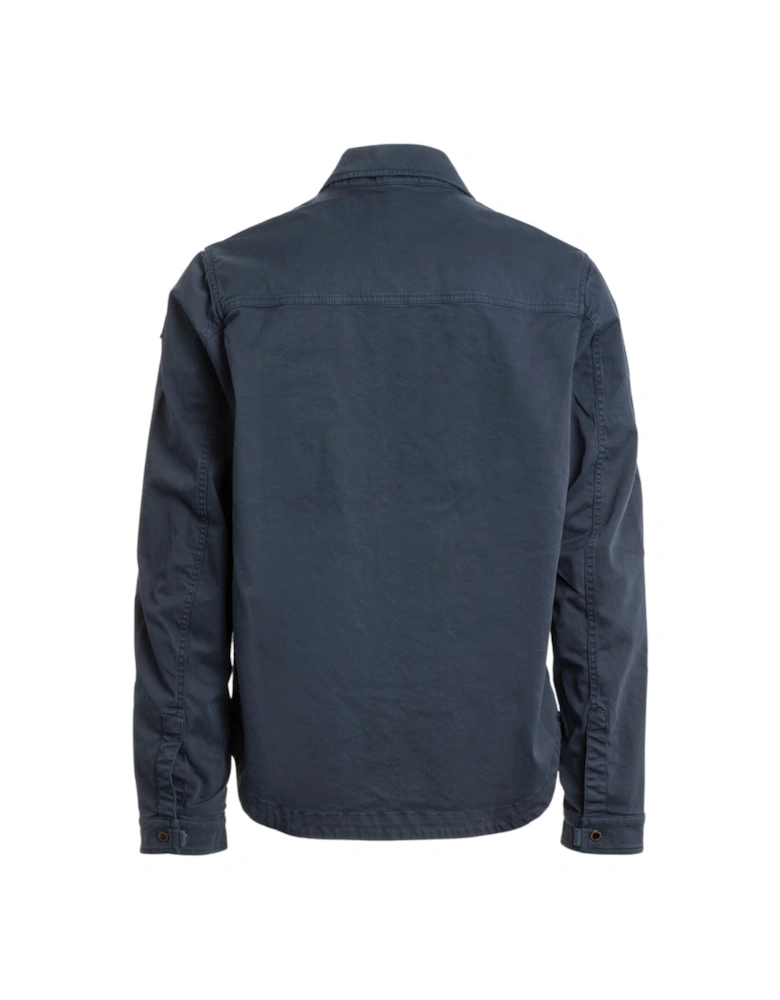 Tel Navy Blue Overshirt Jacket