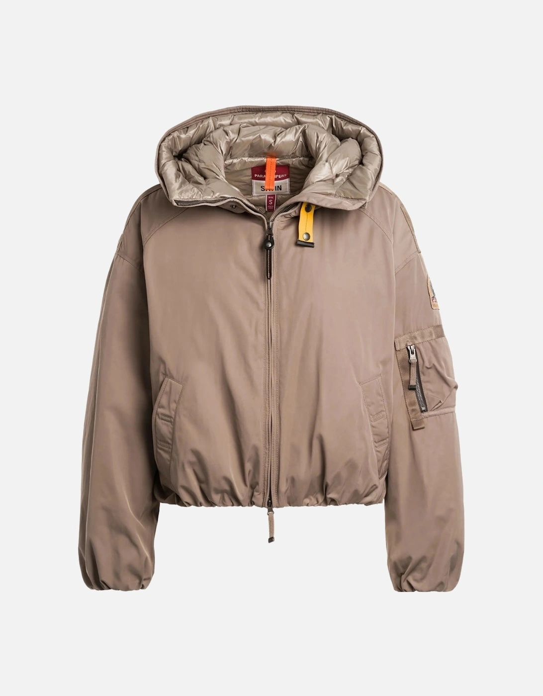 Naadz Atmosphere Light Brown Oversized Brown Bomber Jacket, 4 of 3
