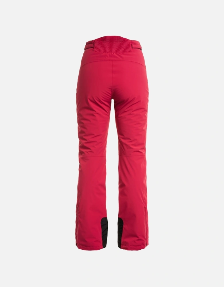 Emine Cerise Red Padded Ski Pants
