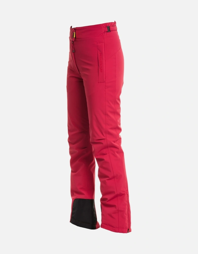 Emine Cerise Red Padded Ski Pants