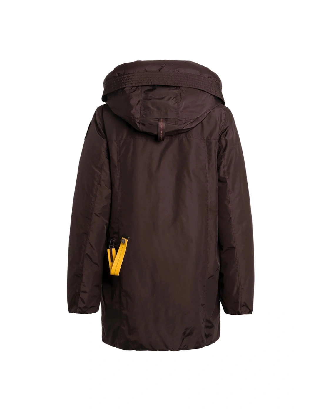 Maud Obsidian Dark Brown Long Down Jacket