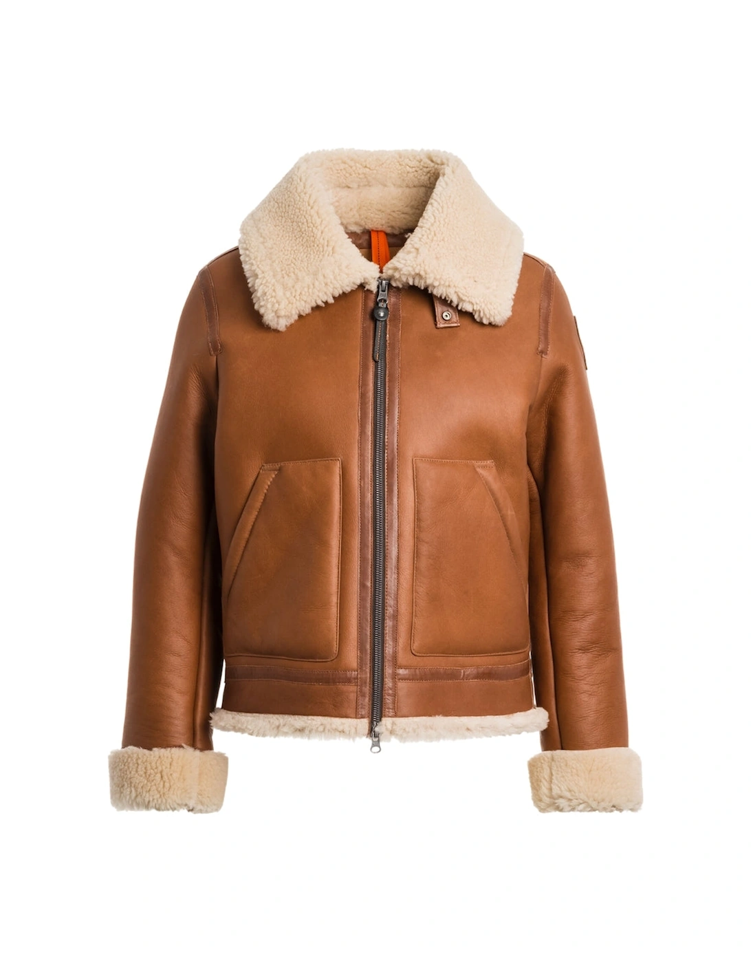 Gialean Special Cognac Brown Leather Jacket, 4 of 3