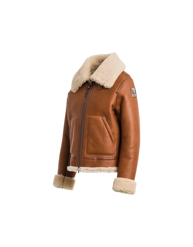 Gialean Special Cognac Brown Leather Jacket