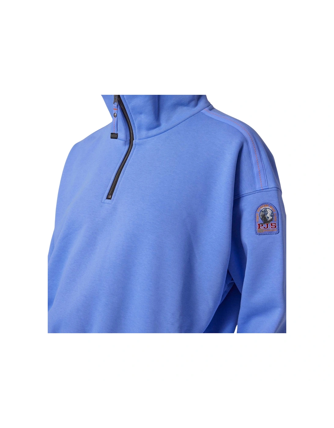 Box Fit Zendaya Cornflower Blue Quarter Zip Sweatshirt